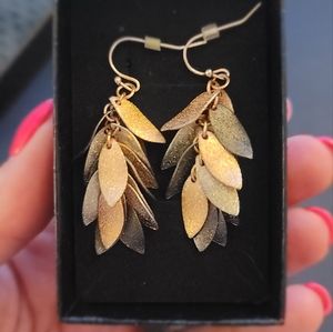 Metal "feather" Earrings